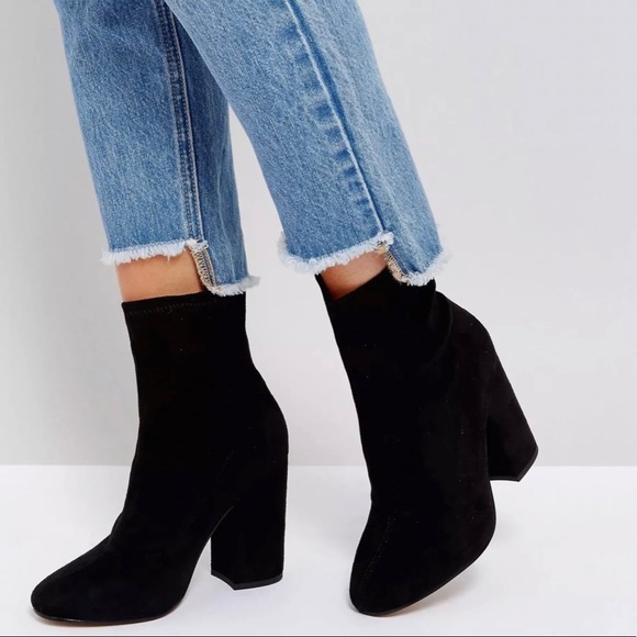 ASOS Elaborate Black Sock Booties 8 - Picture 8 of 10